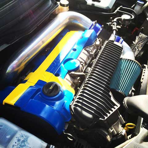 BoulderC30 Volvo T5 Swedish Flag Engine Cover