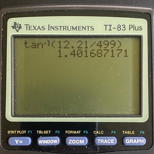 formula for calculating angle of camber